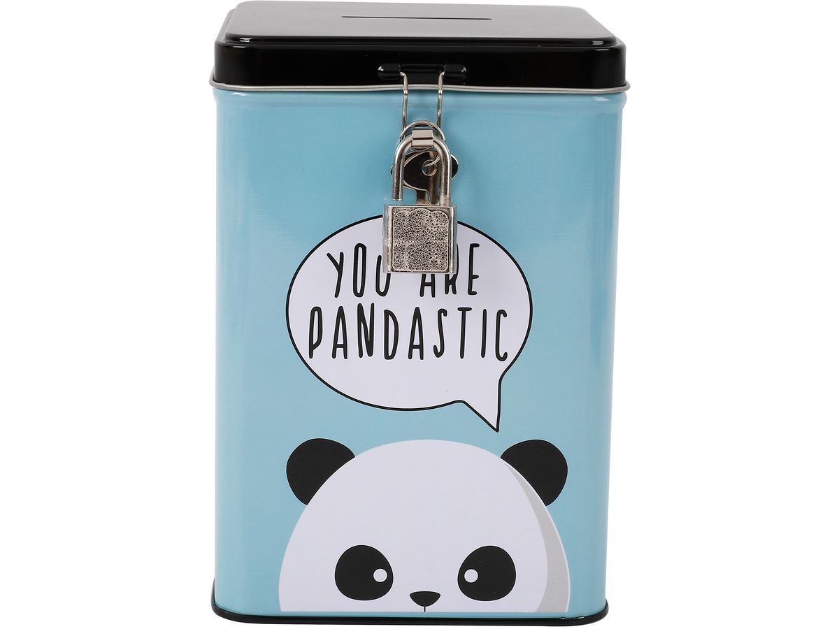 I-TOTAL Sparkasse mit Schloss XL2004 Panda 15.3x10.6x10.6cm (8057711462834)