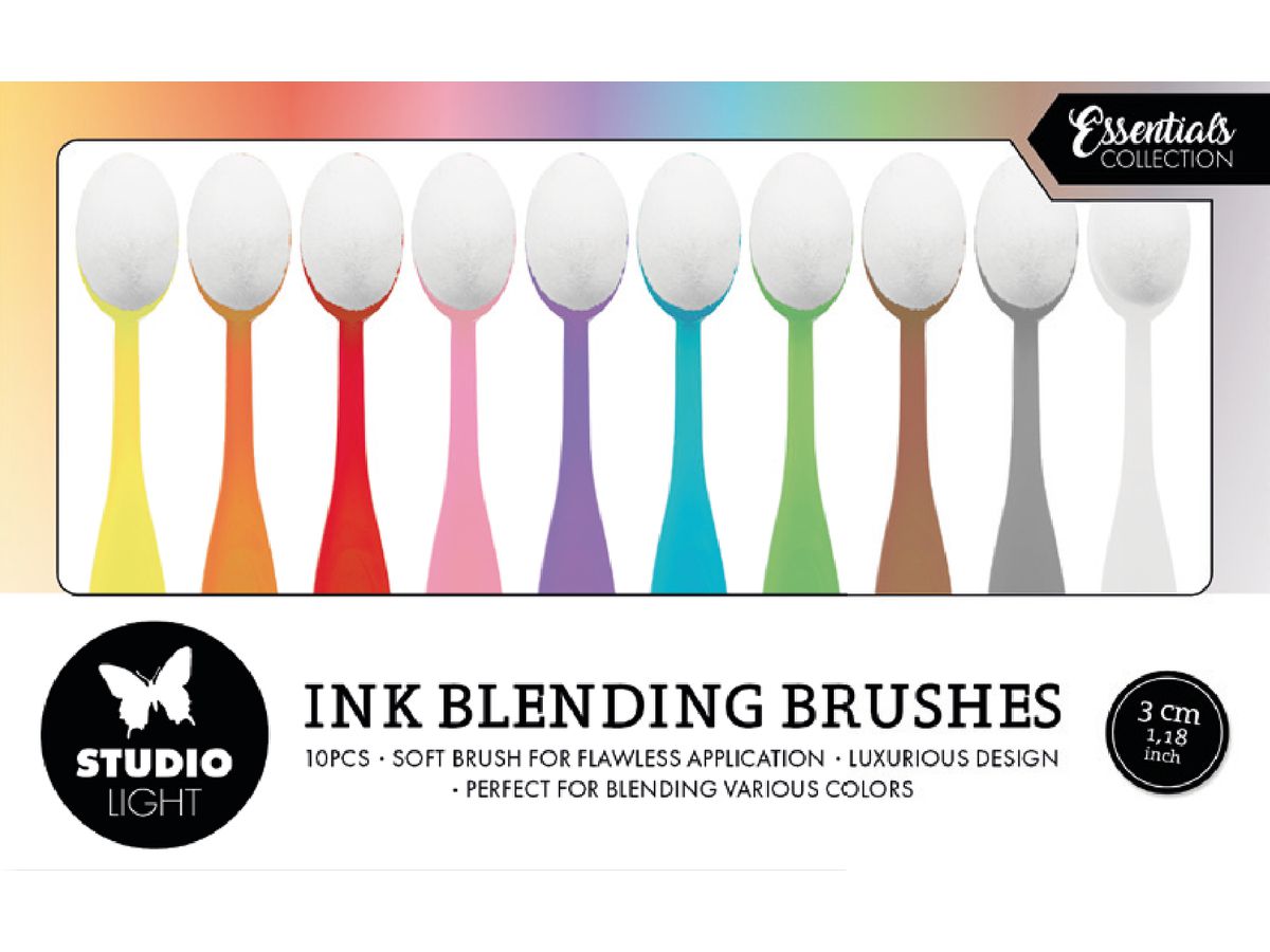 SIZZIX Mischpinsel 27.4x17x2.5cm BBRU08 Kopfgrösse 3 cm 5 Stück (8713943147047)