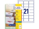 AVERY ZWECKFORM Adressetiketten 63,5x38,1mm J8160-25 weiss 525 Stück (4004182235324)