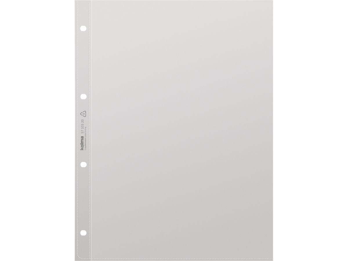 KOLMA Poche transparent A4 57.103.20 ouverte deux cotés 100 pcs. (7611967570418)