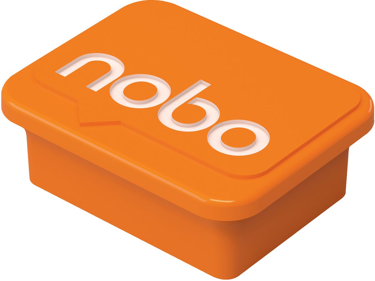 NOBO Magnete 18x22mm 1905327 orange 4 Stück (5028252526135)