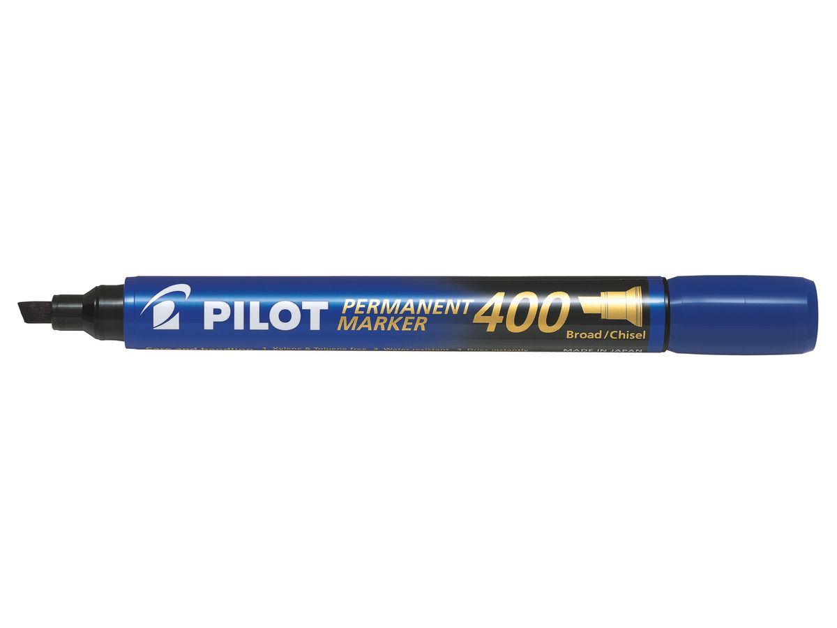 PILOT Permanent Marker 400 4mm SCA-400-L Punta Wedge blu (4902505511196)