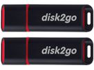 DISK2GO USB-Stick passion 2.0 8GB 30006571 USB 2.0 double pack (7640111166856)