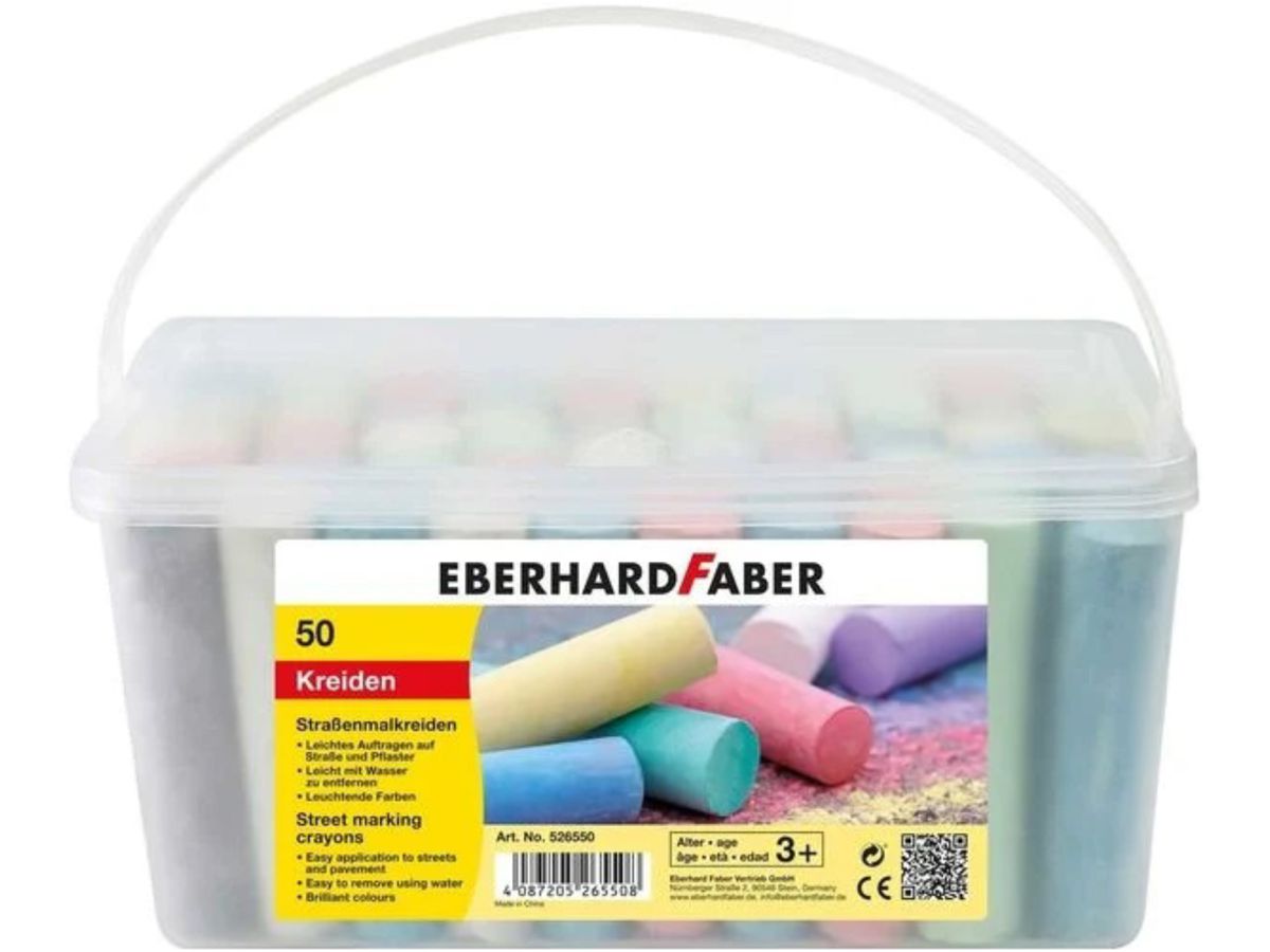 FABER-CASTELL Craie 526550 assorté 50 pièces (4087205265508)