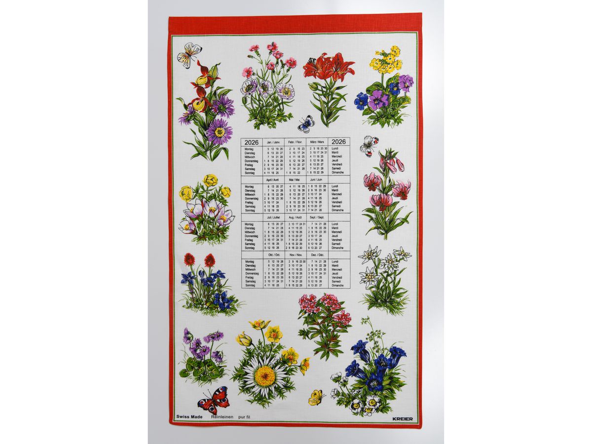 DOERIG Fiori alpini biancheria 2026 19.2659 1A/1P ML 40x70cm (7630922105854)