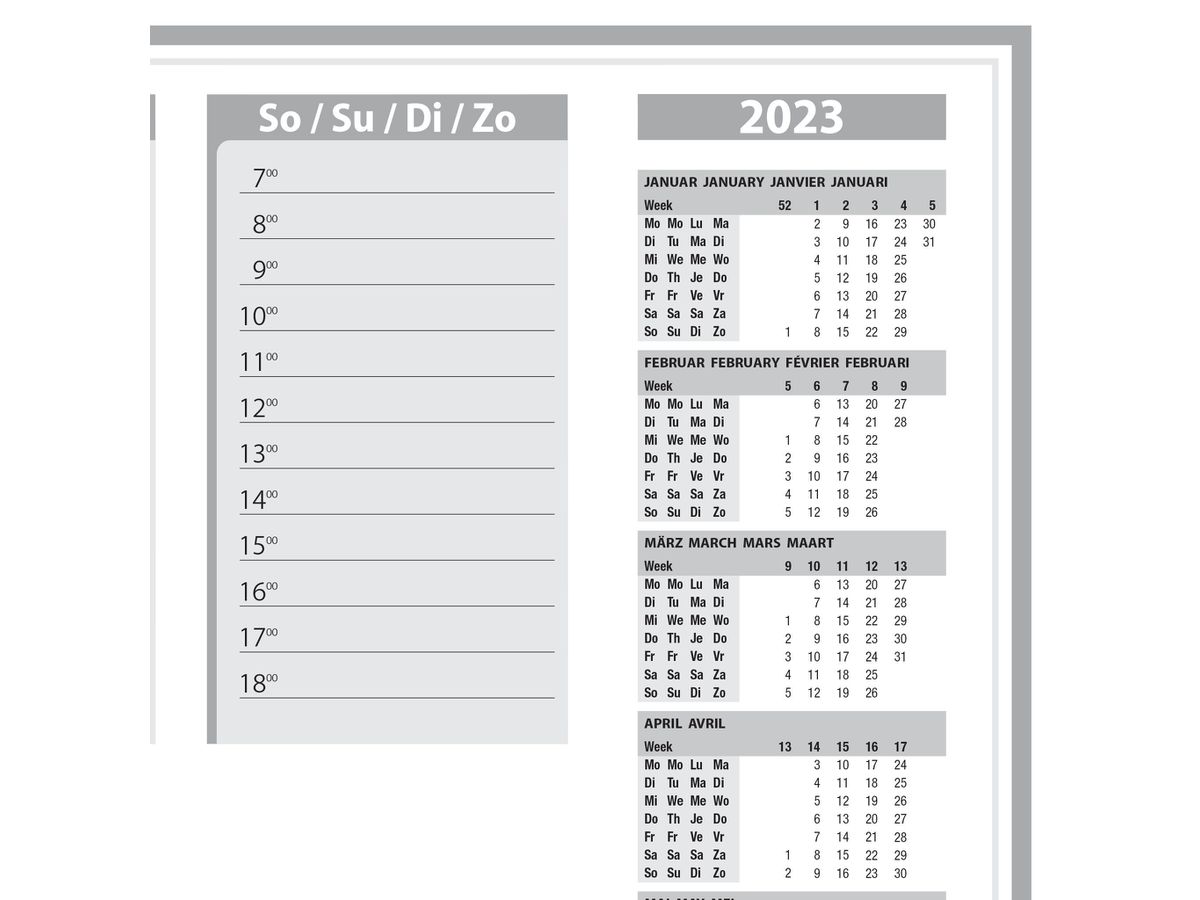 SIGEL Schreibunterlage Protect H6366 transp.2-Jahr-Kal.40BL (4004360767173)