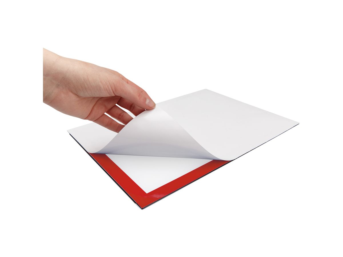 MAGNETOPLAN Magnetrahmen A4 1131906 selbstklebend, rot 2 Stk. (4013695064970)