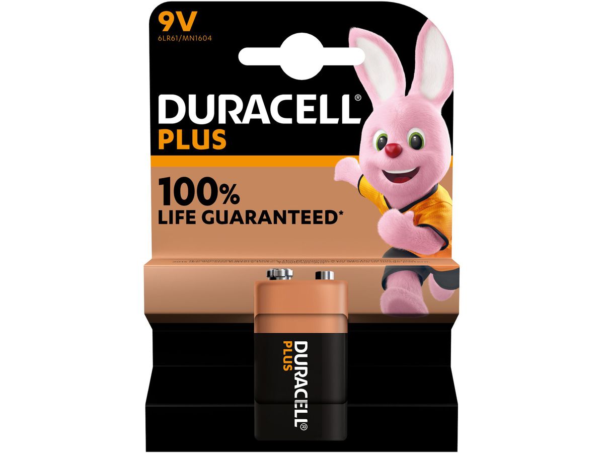 DURACELL Batterie Plus Power MN1604 6LR61, 9V (5000394142190)