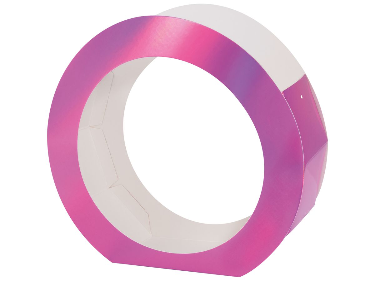 FOLIA Sbozzi per lanterne 19cm 9602/5 rosa iridescente 5 pezzi (4001868126280)