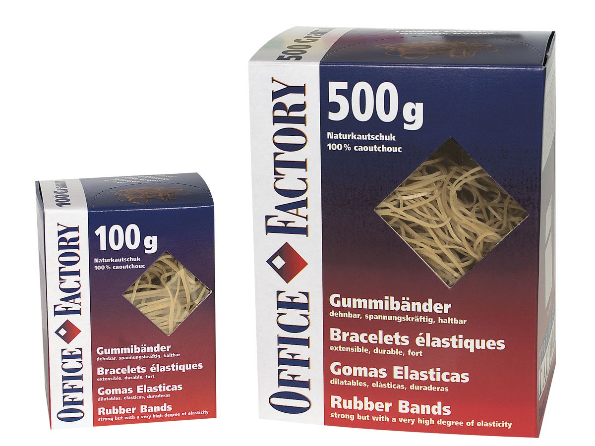 SMART OFFICE Gummibänder 500g 605516 1.3x60mm braun (7640105740192)