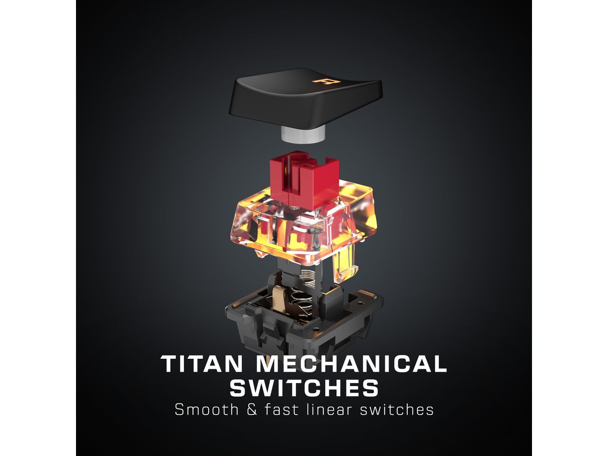 TURTLE BEACH Vulcan TKL RGB Keyboard TBK-2001-02-CH Mech., Linear Switch, CH (0731855220267)