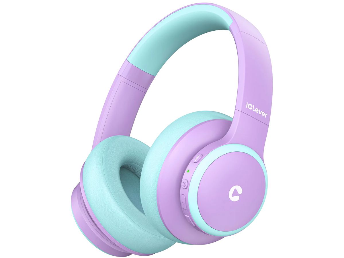 ICLEVER Active Noise Cancel Headphones C17-2083N-01 BTH26, BT, 60h, purple-green (6934911712148)