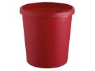 HELIT Corbeille à papier H6105825 rouge 18lt (4012086052411)