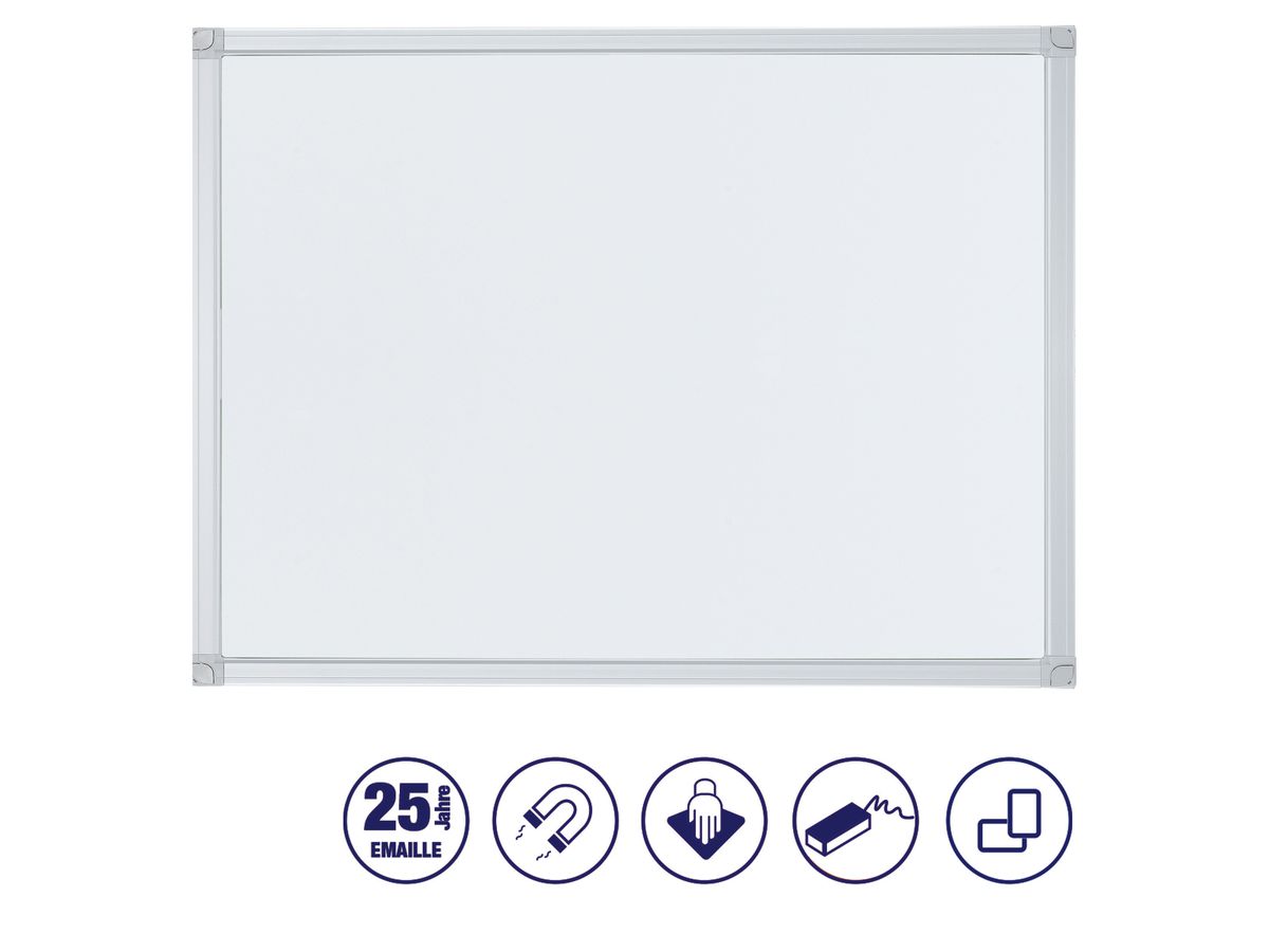 FRANKEN Lavagna bianca 200x100cm SC3204 X-tra!Line smaltato (4016946705776)