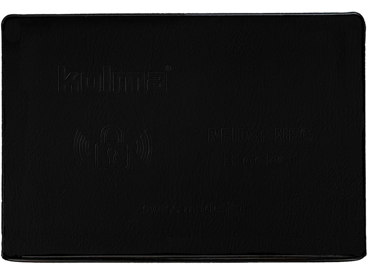 KOLMA Etui de protection RFID 09.161.06 noir 66x95mm (7611967090558)