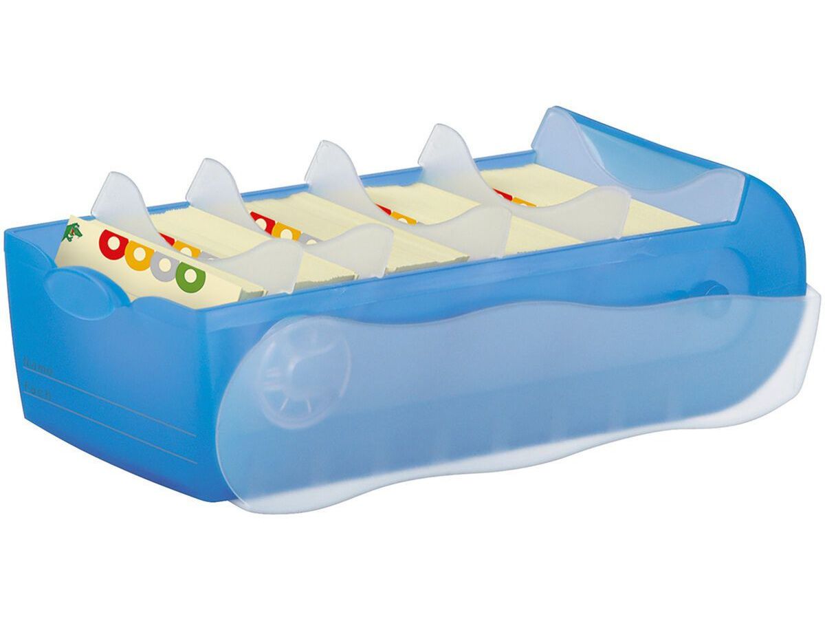 HAN Boîte fichier Croco A8 5.20 bleu 9.7x6.7x19.1cm (4012473998032)