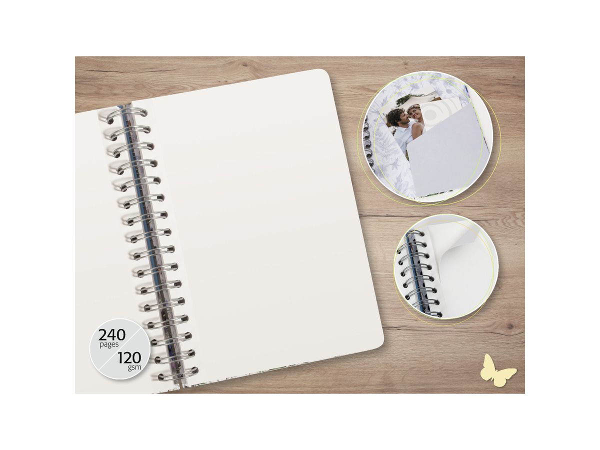 JOLIE Carnet Sprial A5 JN626 Ginkgo Harmony dot 120 p. (4004360771064)