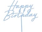 PARTYDECO Caketopper 16.5cm KPT79-093 Happy Birthday azzurro (5904555085435)