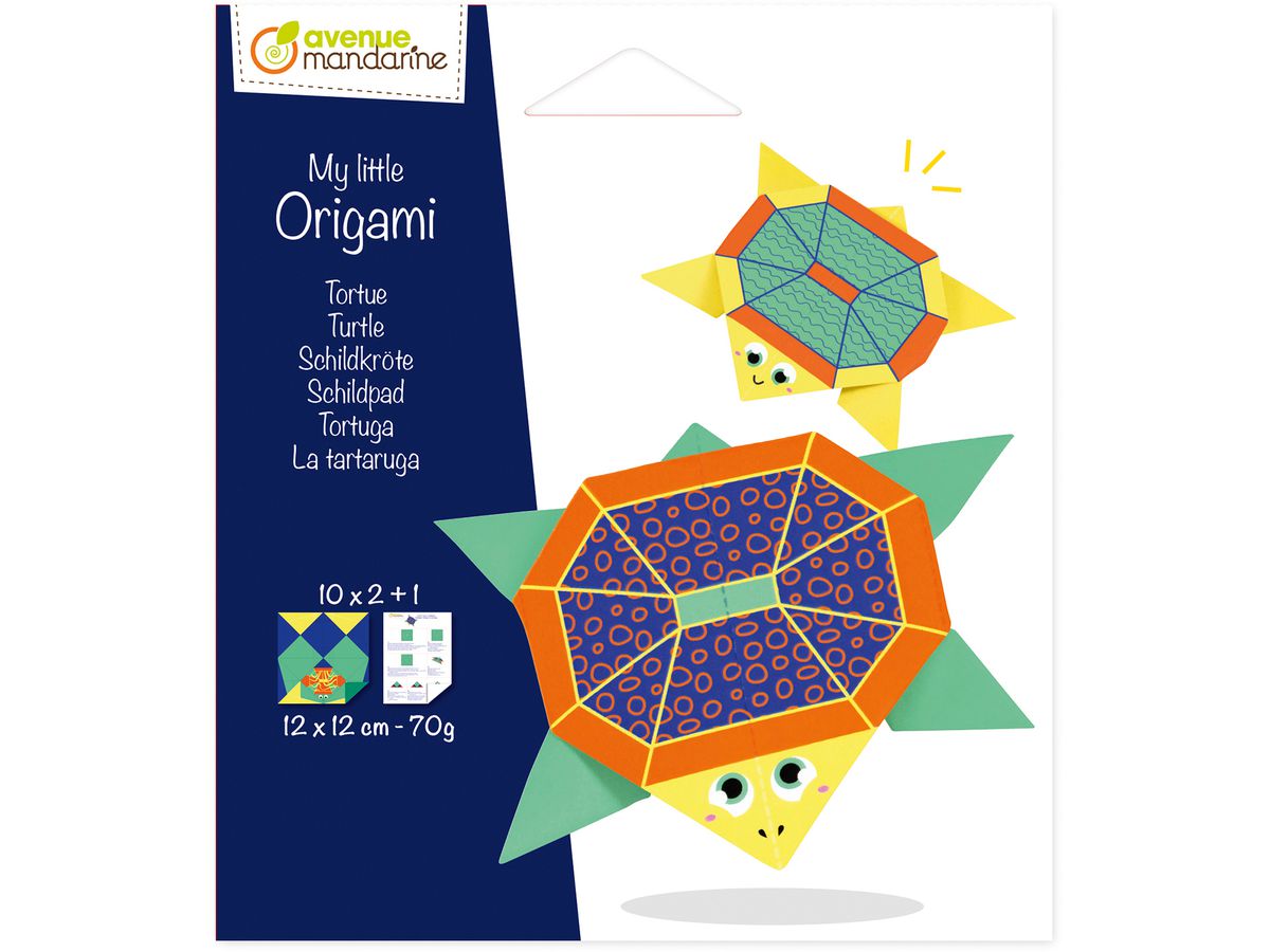 MANDARINE Origamipapier 12x12cm OR515C Schildkröte 70g 20 Blatt (3609510575151)
