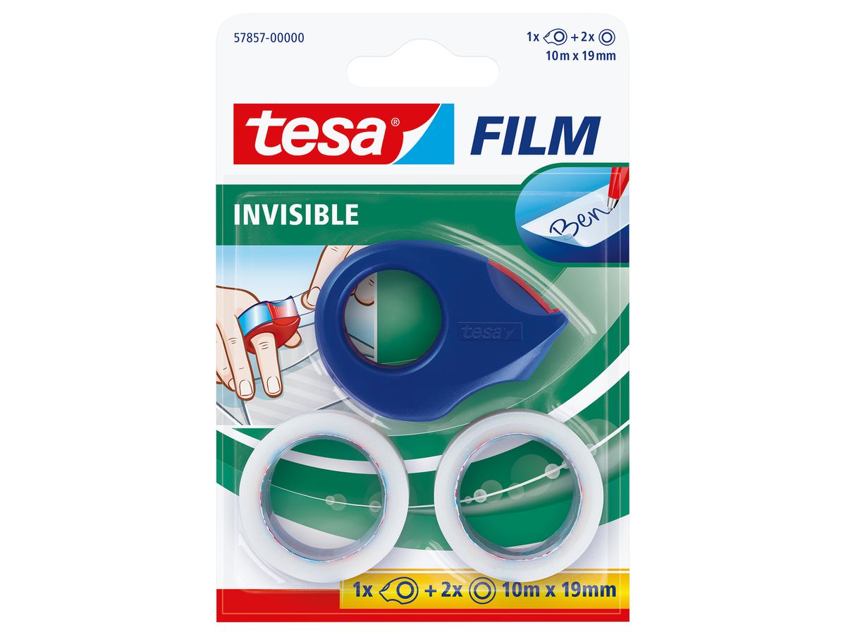 TESA Nastro invisible/Mini 19mmx10m 578570000 2 Rollen (4042448855923)