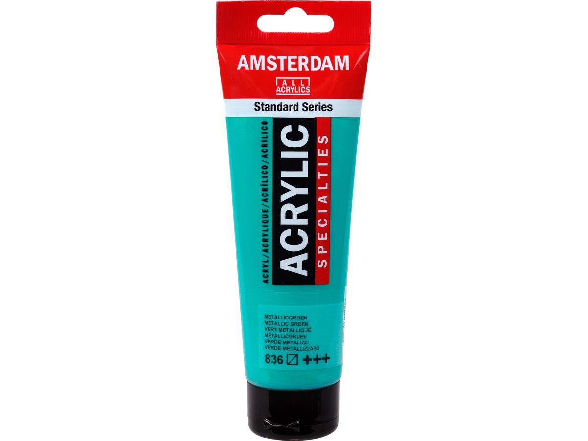 AMSTERDAM Colore acrilici 120ml 17098362 verde metallico 836 (8712079533441)