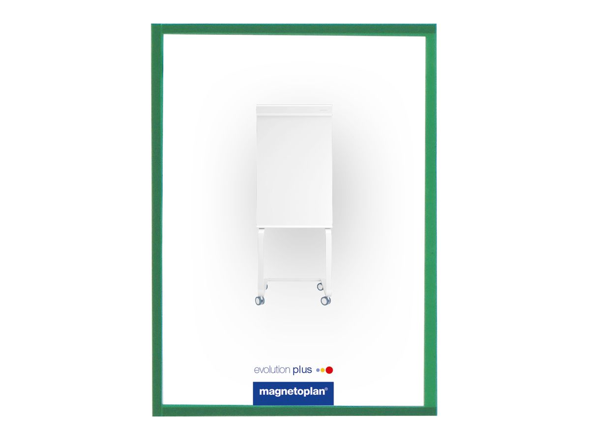 MAGNETOPLAN Cornice calamita magnetofix A4 1130305 verde 5 pezzi (4013695013664)