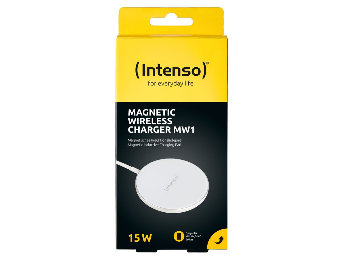 INTENSO Magnetic Wireless Charger MW1 7410712 MagSafe compatibility white (4034303032679)