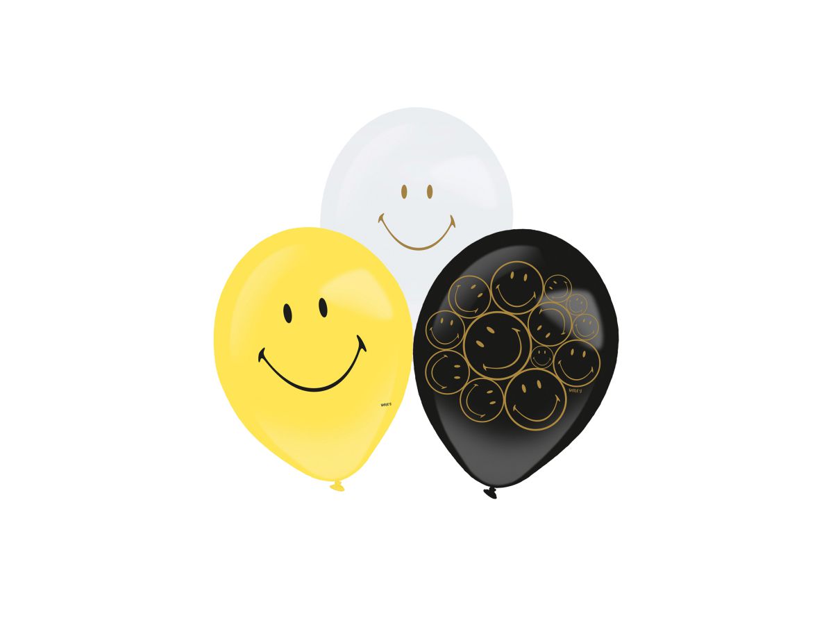 NEUTRAL Ballon Smiley 27.5cm 9914446 6 Stück (0194099091824)