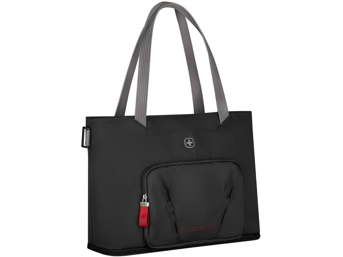 WENGER Motion Deluxe Tote 15.6 Inch 612543 Laptop Tote Chic Black (7613329177945)