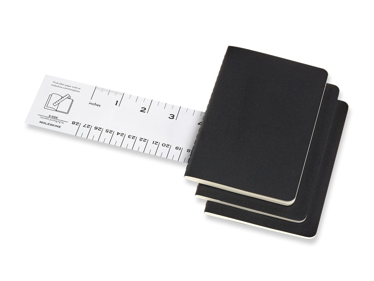 MOLESKINE Notizheft 3x 14x1.2x9cm 719206 gepunktet, schwarz, 64 Seiten (8058341719206)
