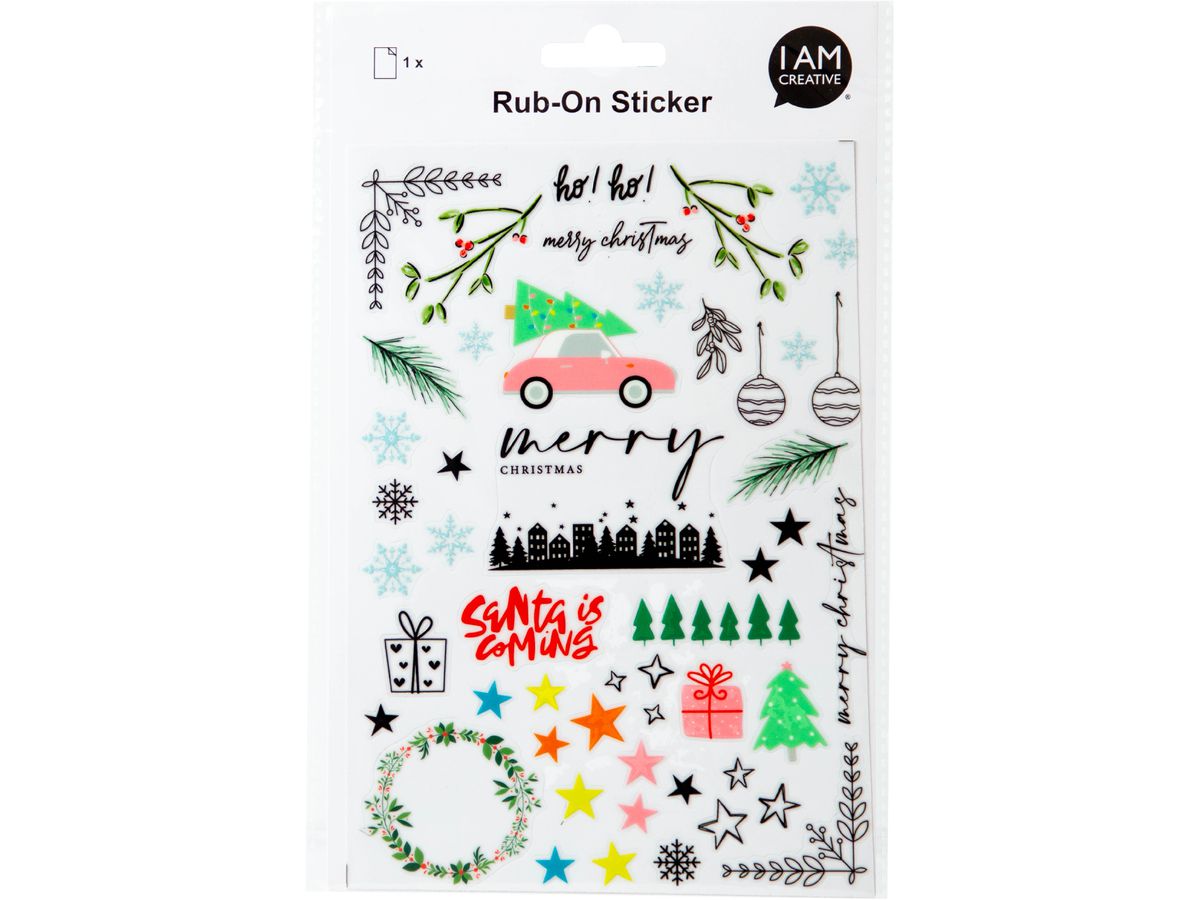 I AM CREATIVE Rub on Sticker A5 4010.59 Xmas (7611983250455)
