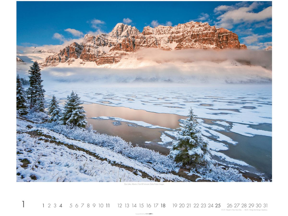 WEINGARTEN Bildkalender 2026 3312191+26 Kanada DE 55x46cm (9783839902639)