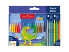 FABER-CASTELL Filzstifte Dino 554222 inkl. Sticker 24 Stück (4005405542229)