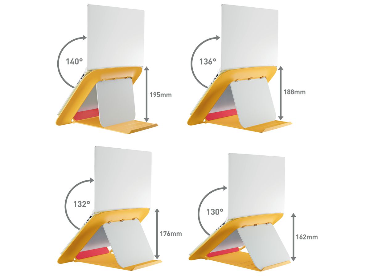 LEITZ Support d'ordinateur Cosy 6426-00-19 13/17'' Portable janue 1 pièce (4002432129348)