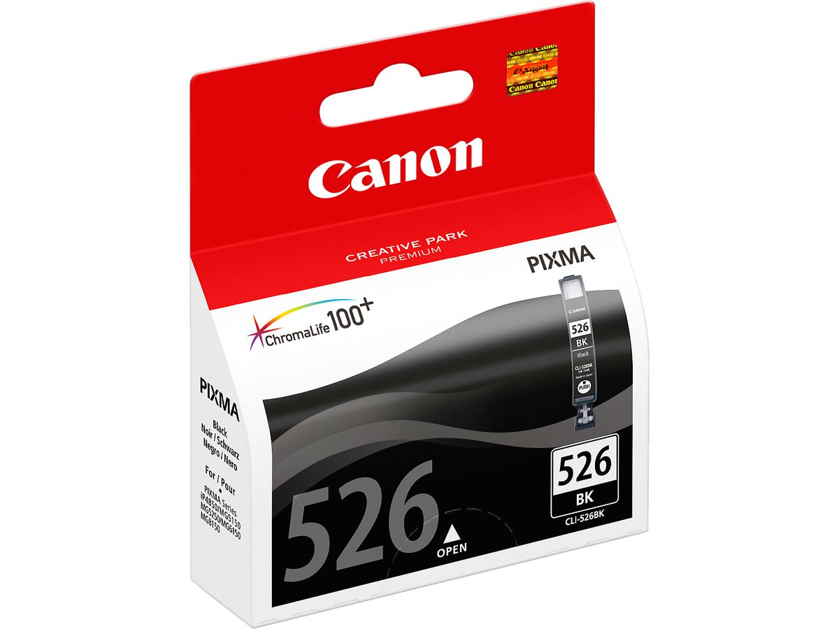 CANON Cartouche d'encre noir CLI-526BK PIXMA iP 4850 9ml (4960999670027)