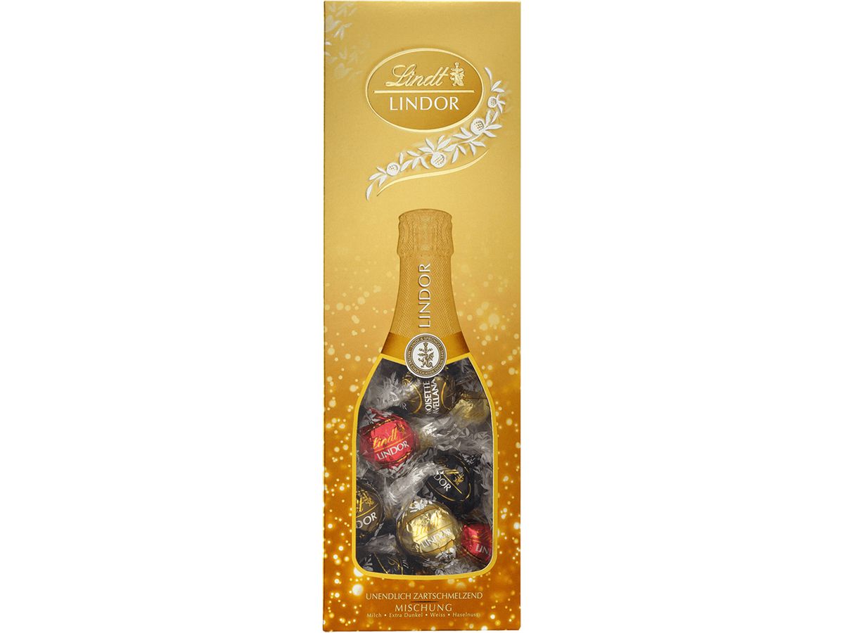 LINDT Lindor Bottiglia regalo 610647 Assortito 324g (4000539106408)