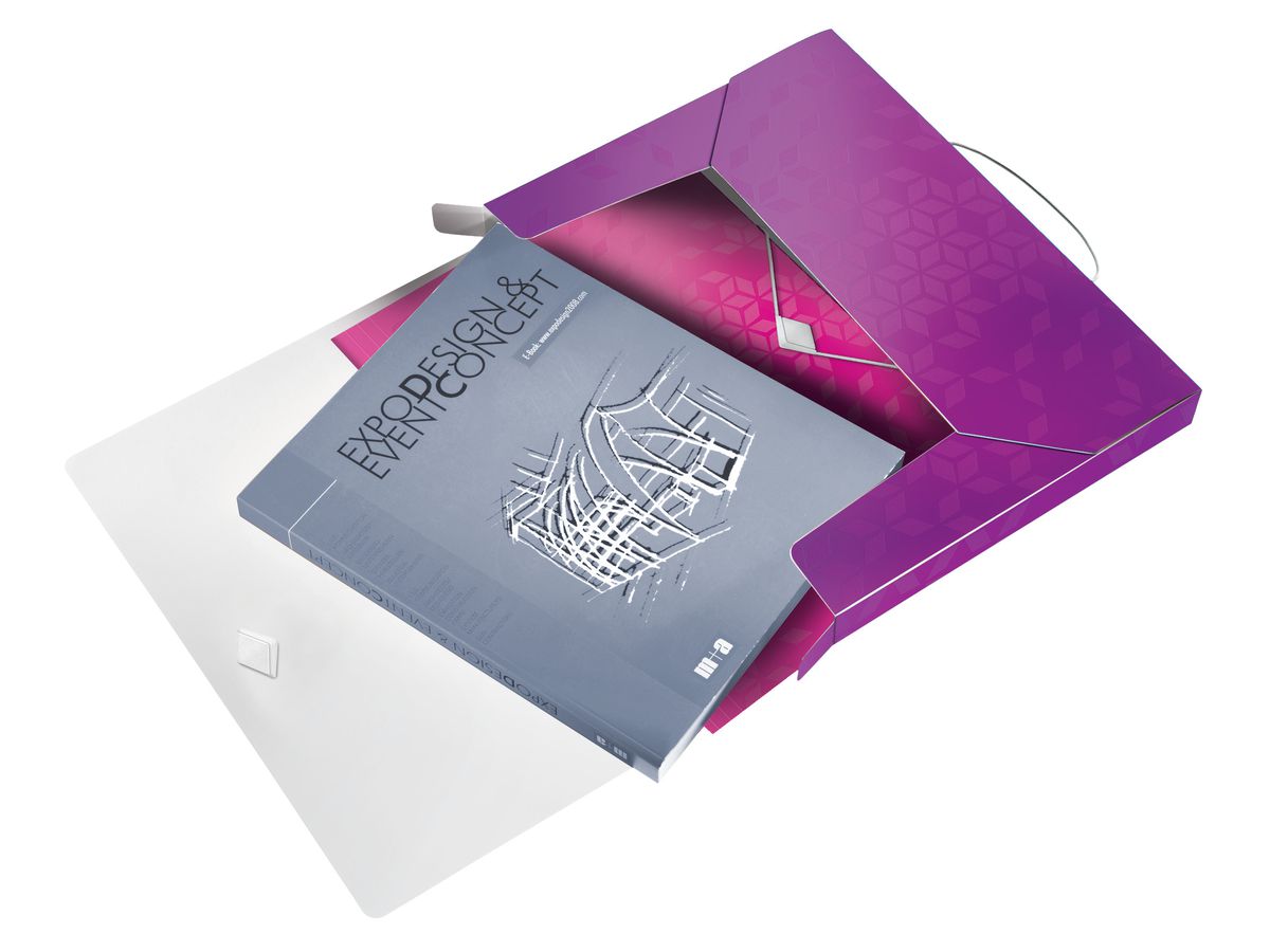 LEITZ Sammelbox WOW PP 46290062 violett 250x330x37mm (4002432105960)