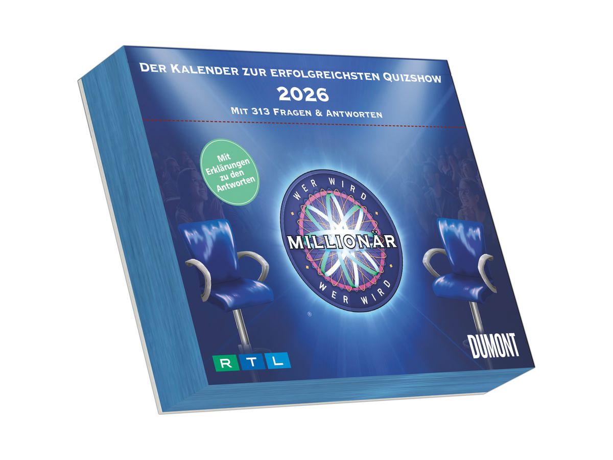 DUMONT Wer wird Millionär 2026 260814 DE 11.8x15.9cm (4069095008144)