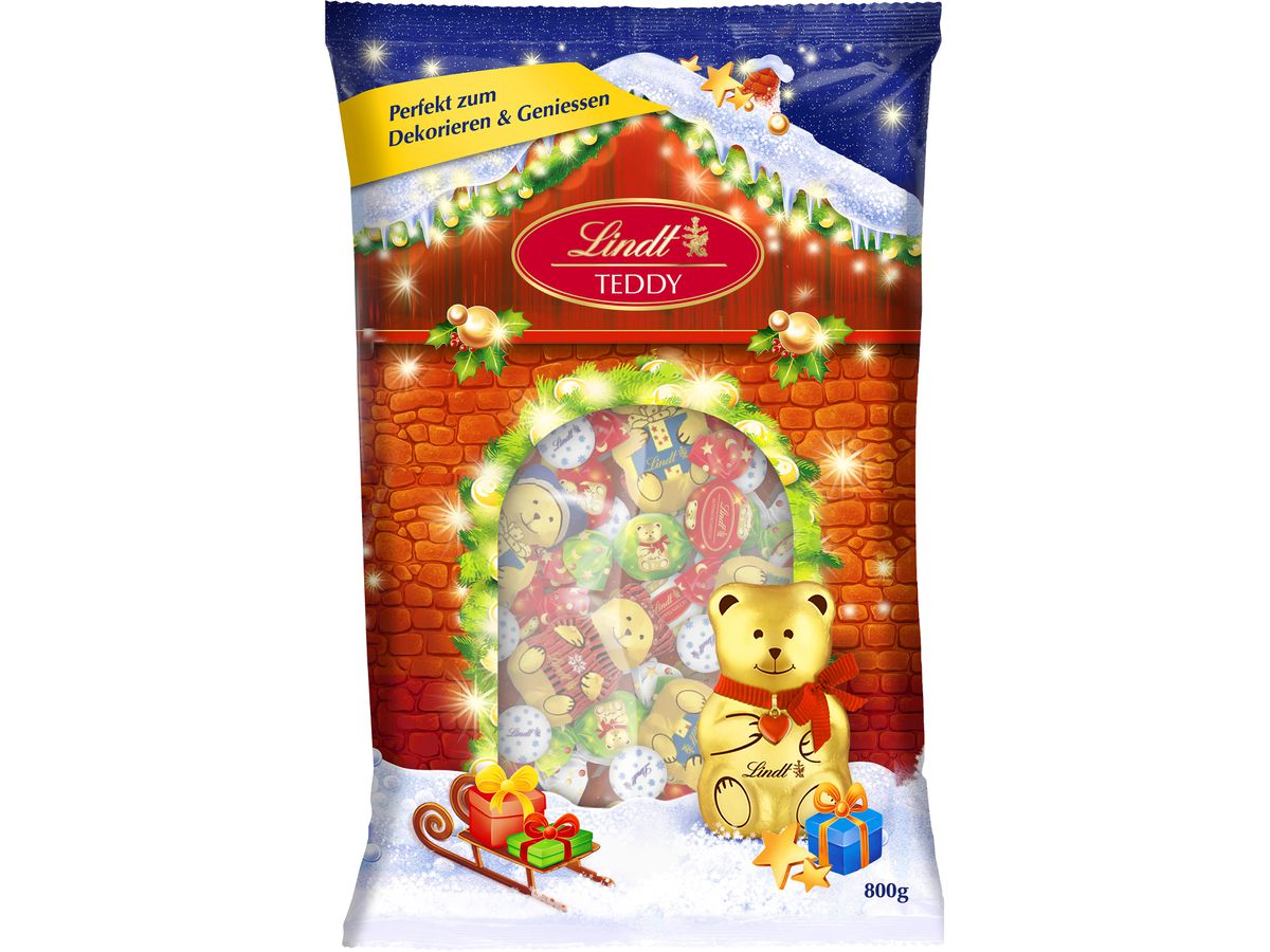 LINDT Miscela natalizia Teddy 470420 800g (7610400095402)