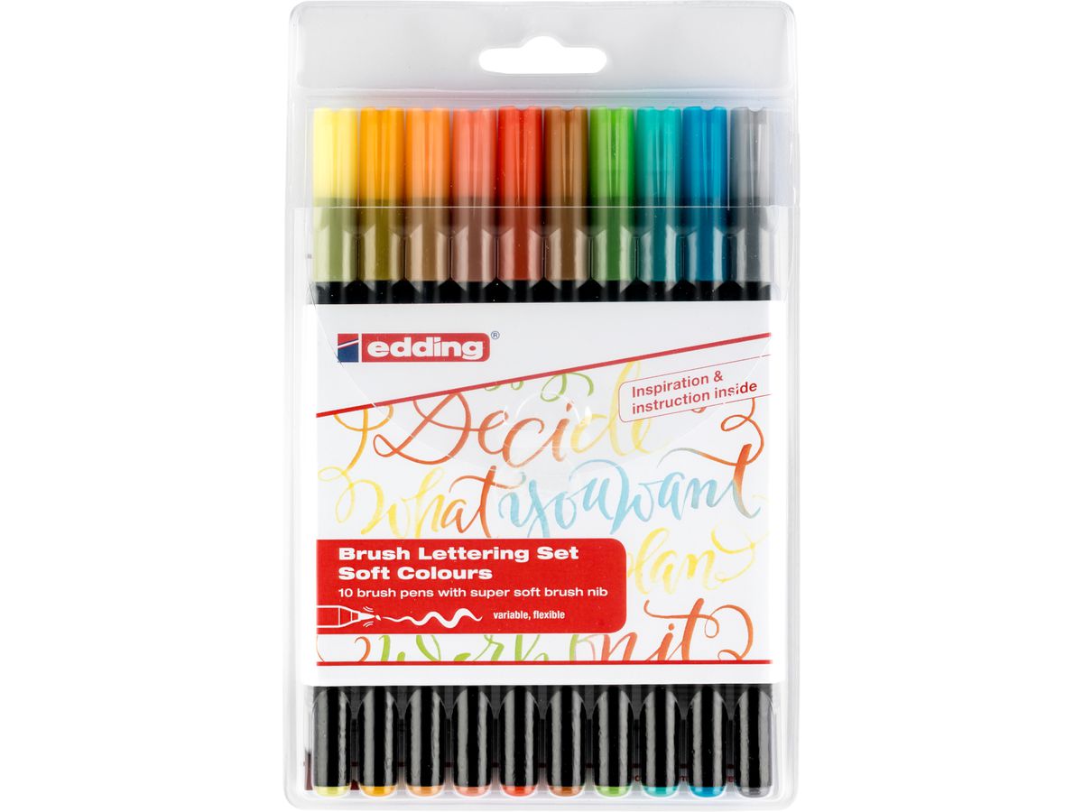 EDDING Brushpen 1340 Soft Colours 1340 E10 10 pcs. (4057305024404)