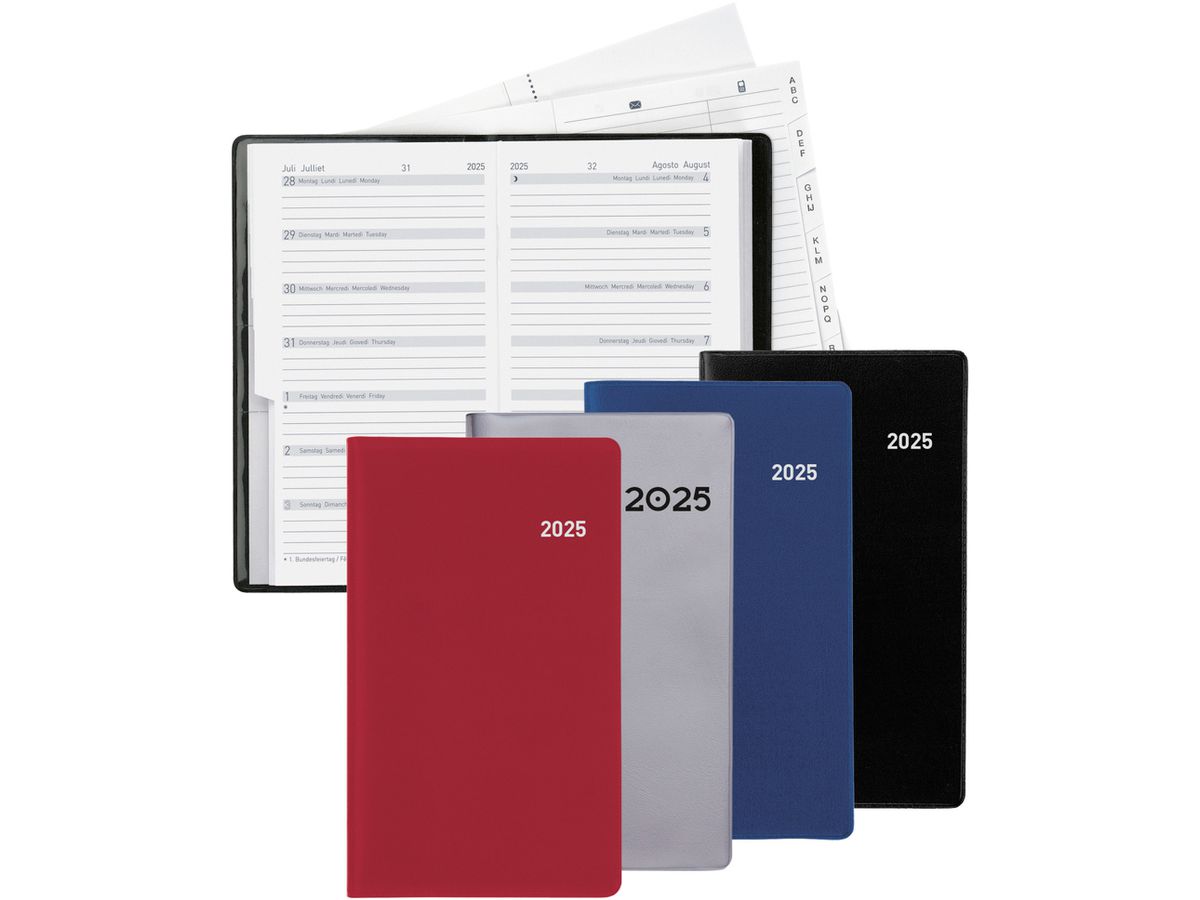 BIELLA Planer Bern 2026 851572470026U 1W/1S weinrot ML 8.7x15.3cm (7611365526482)