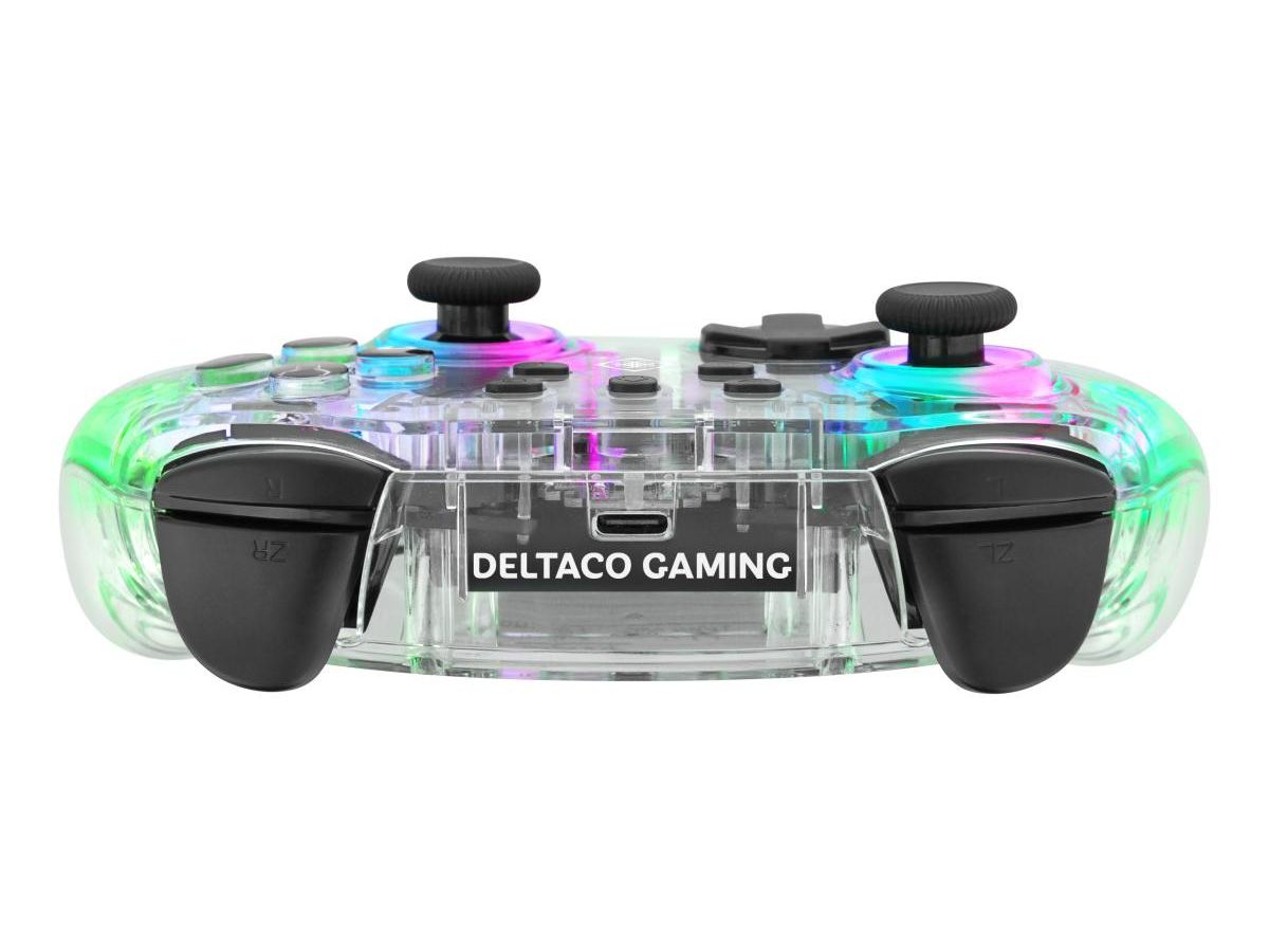 DELTACO Gaming Ctrl.Wireless, RGB 4222135 transparent,NSW (7333048059819)