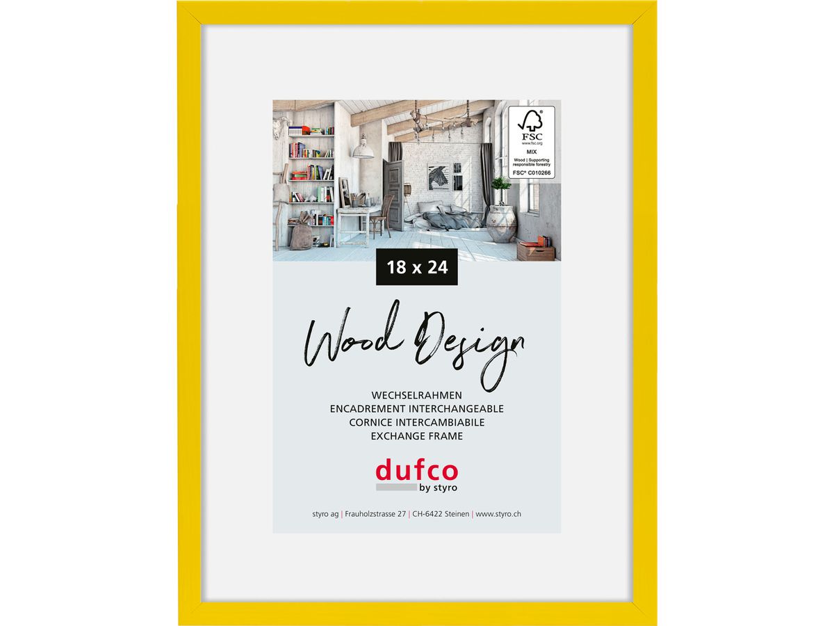 DUFCO Bilderrahmen Hay 18x24cm 1610.81073 gelb (7612176094566)