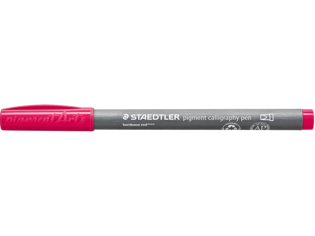 STAEDTLER Fasermaler 2mm 375-23 bordeauxrot, Kalligraphiespit. (4007817098936)