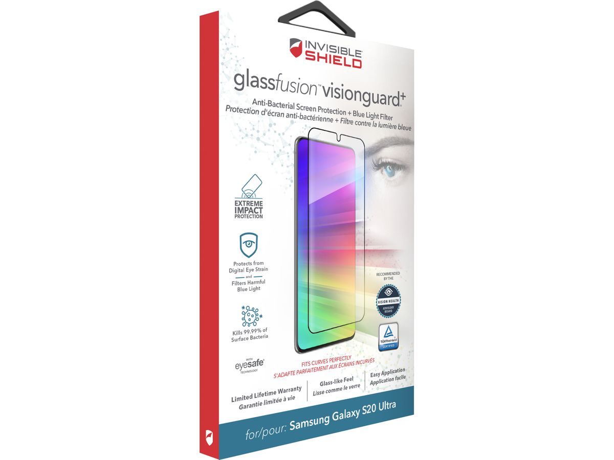 INVISIBLE SHIELD Glass Fusion VisionGuard+ 200304872 S20 Ultra Screen (0840056115316)
