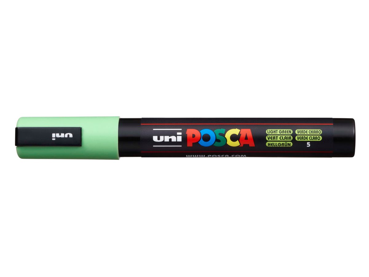 POSCA Marker 1.8-2.5mm PC5M L.GREEN hellgrün, Rundspitze (4902778916216)