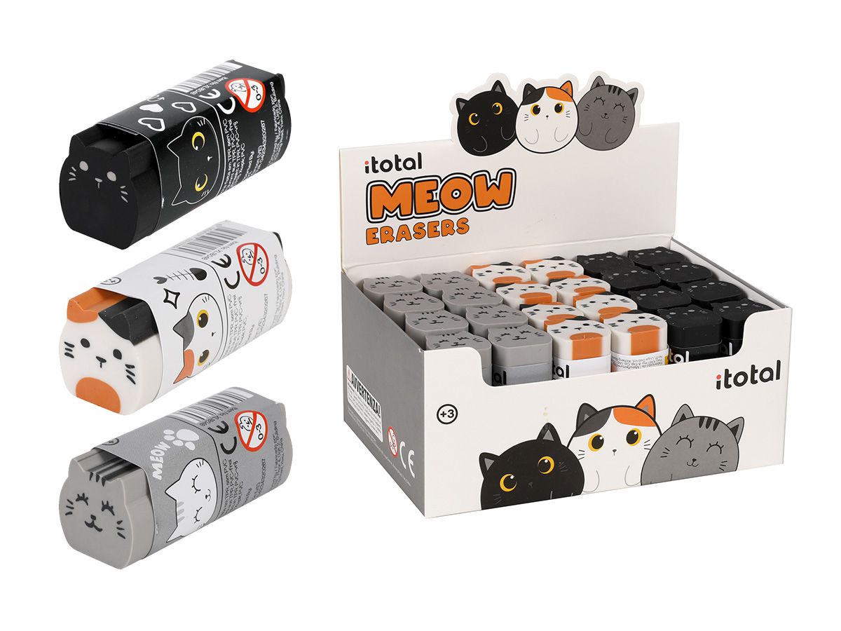 I-TOTAL Gomma 2.3x6cm XL1804B Cat, assortiti (8059037071769)