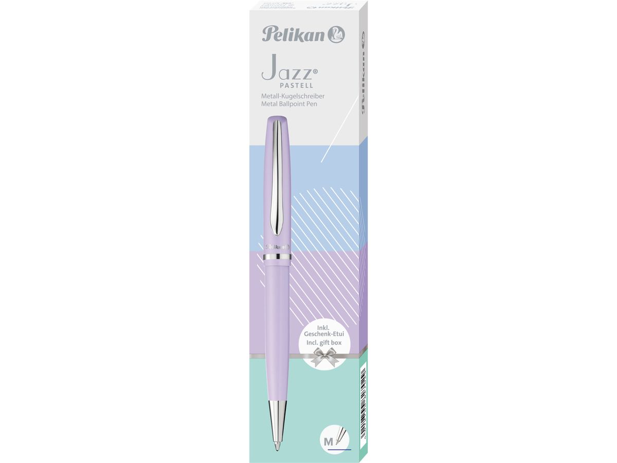 PELIKAN Stylo à bille Jazz Pastel M 827027 lavande, métal (4012700827029)