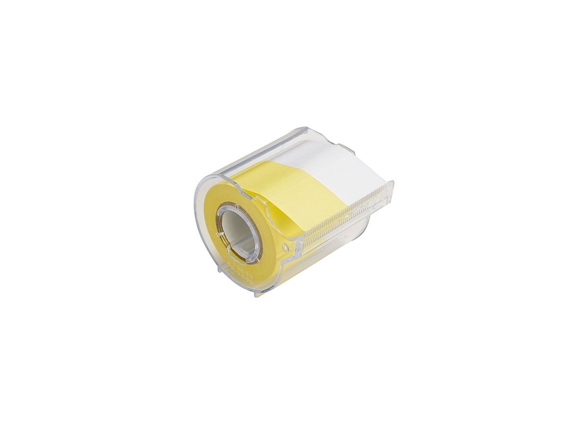 NT Memoc Roll Tape R-25CH-WY white/yellow 25mmx10m (4903076061271)