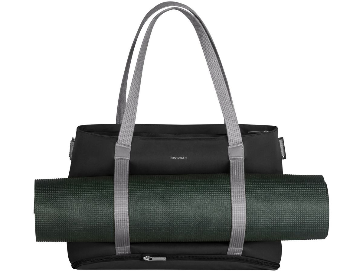 WENGER Motion Deluxe Tote 15.6 Inch 612543 Laptop Tote Chic Black (7613329177945)